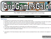 Tablet Screenshot of gridgamesgalore.com